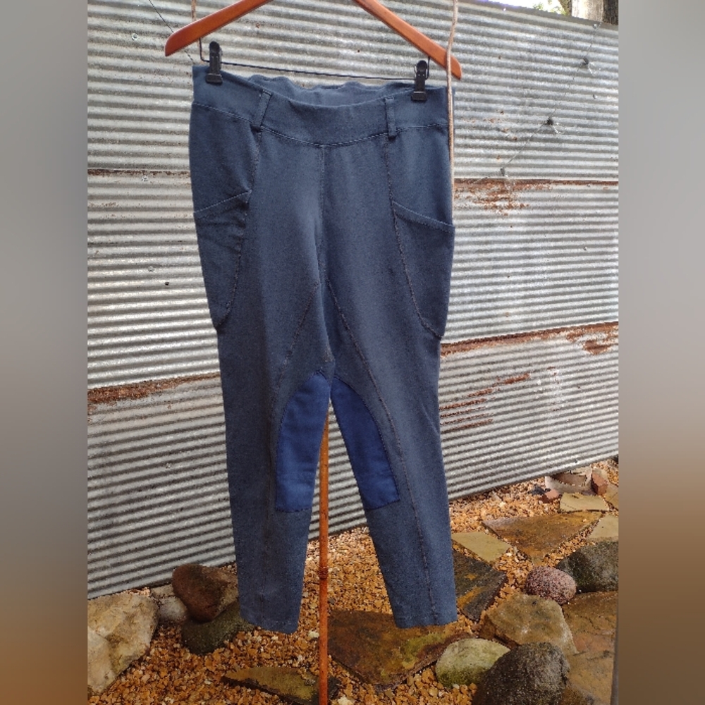 Sticky Seat size large blue silicone tights breeches 🩵💙